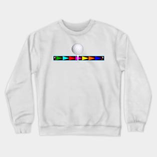 Golf Ball On Tee Crewneck Sweatshirt